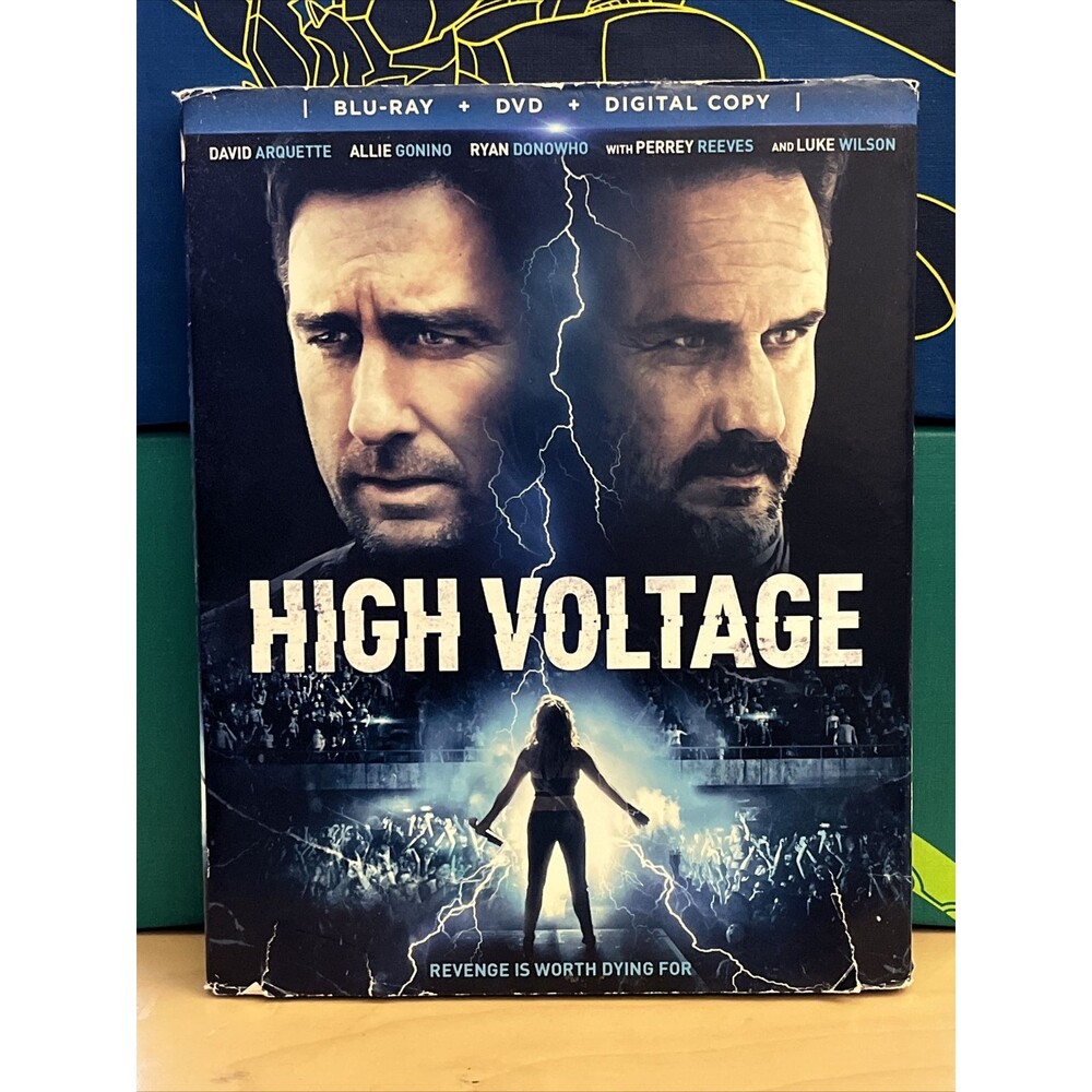 High Voltage ( Blu-Ray+DVD+Digital, 2018, WS) David Arquette, NEW W/ Slip Cover